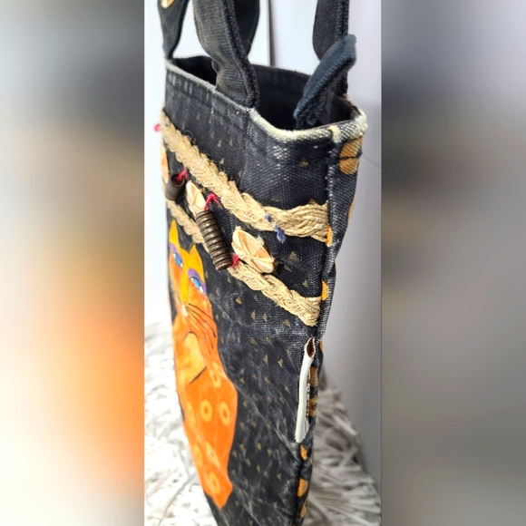 Laurel Burch Calico cat tote - Picture 2 of 4